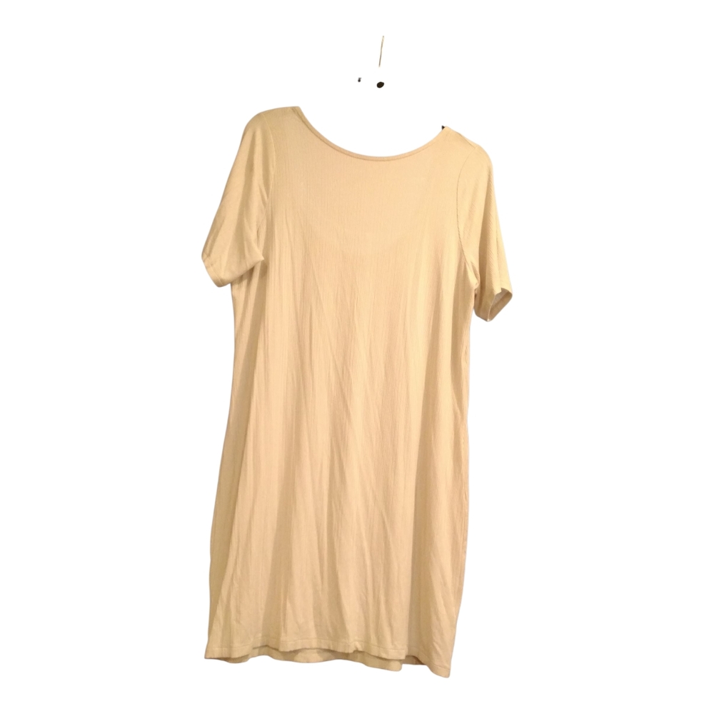 Old Navy Cream Tunic Dress Front Round neck back a scoop neck Size 2X